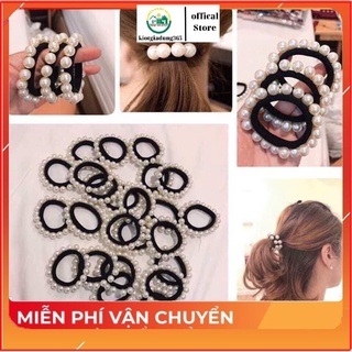 Chun tóc ngọc trai nhân tạo , buộc mãi không đứt