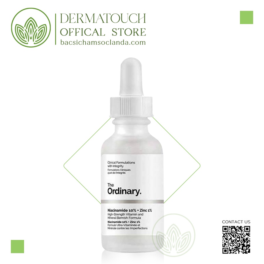 Serum giảm mụn và giảm thâm The Ordinary Niacinamide 10% + Zinc 1%