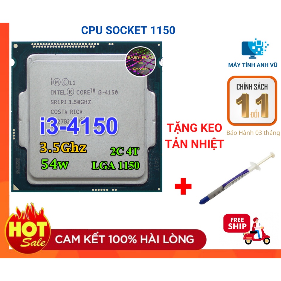 CPU Pentium , Core i3, socket 1150 cho Main H81, B85