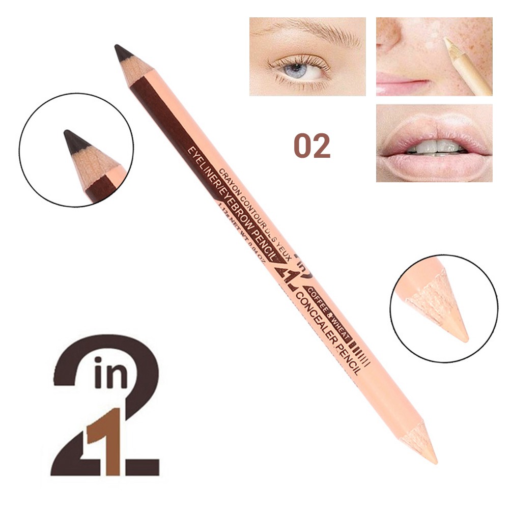 Bút Kẻ Lông Mày COCUTE 2 Đầu Chống Nước Che Khuyết Điểm Lâu Trôi 1.5g | BigBuy360 - bigbuy360.vn