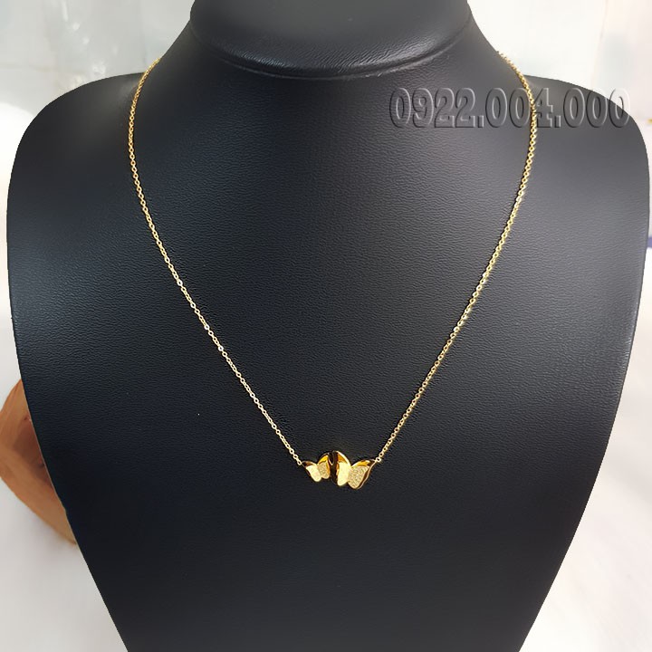 Dây chuyền nữ, dây chuyền titan mặt hai con bướm DZ1513.