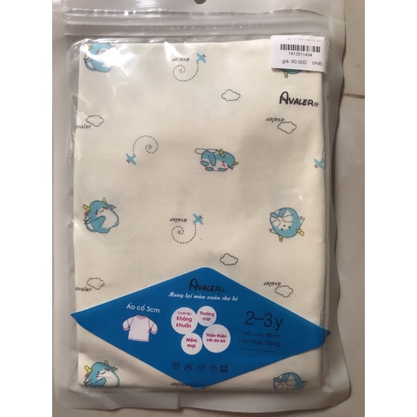 Áo cổ 3cm Avaler dài tay chính hãng