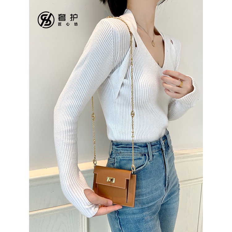 Dây Xích Đeo Túi Xách Hermes kelly Hình Mũi Heo Sửa Đổi Được