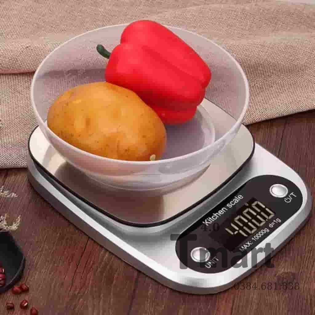 Cân tiểu ly điện tử nhà bếp mini định lượng 1g - 10kg, làm bánh độ chính xác cao - Tmart4.0