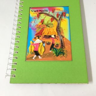 Sổ lưu niệm giấy xoắn độc đáo (16cm x 11cm)