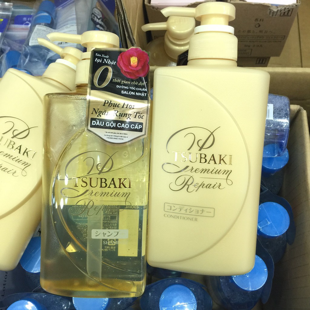 NEW Dầu Gội Tsubaki Premium Moist Shampoo 490ml
