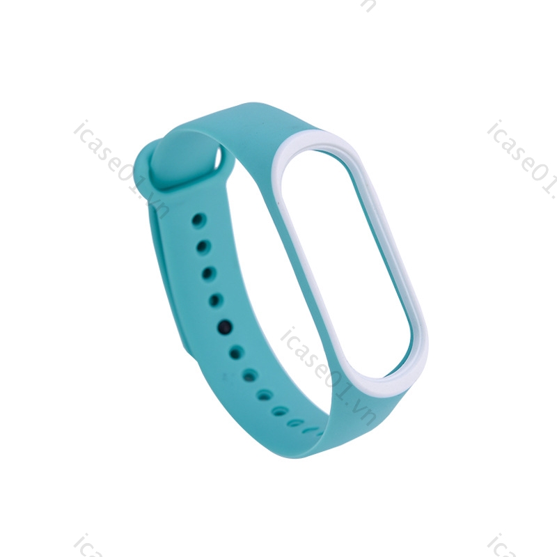 Dây đeo đồng hồ thay thế bằng silicon nhiều lỗ màu sắc thời trang cho Mi Band 3 4