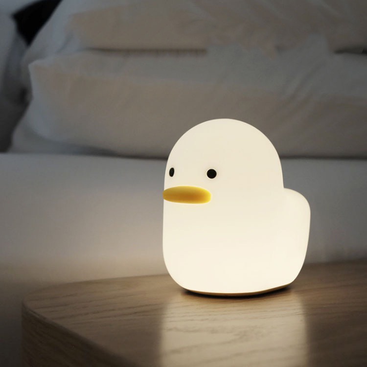 Đèn ngủ con vịt decor phòng ngủ/ bàn làm việc. bật tắt cảm ứng pin 8 giờ