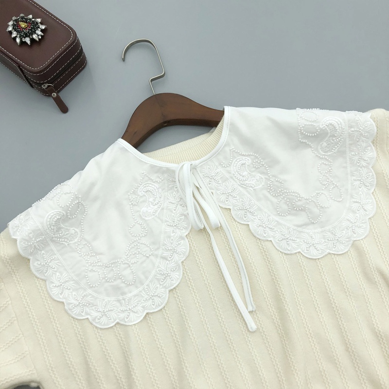 Cổ Áo Rời Thêu Họa Tiết Kiểu Hán Phục Thời Trang Cho Nữ