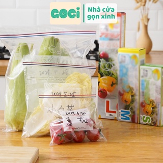 Túi zip đựng đồ thực phẩm tủ lạnh tái sử dụng bảo quản đồ ăn tươi mới an toàn