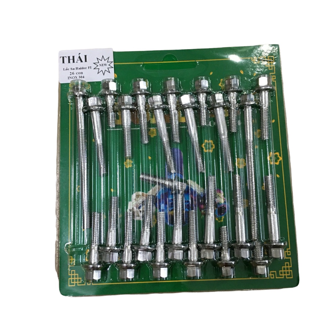 BỘ ỐC LỐC MÁY SALAZA THÁI LAN  GẮN NHIỀU DÒNG XE