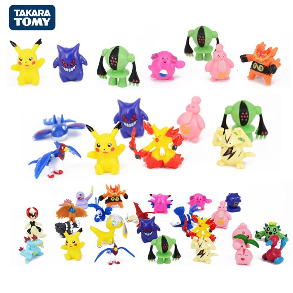 Set 24 mô hình đồ chơi MMULCK hình nhân vật Pokemon bằng nhựa PVC
