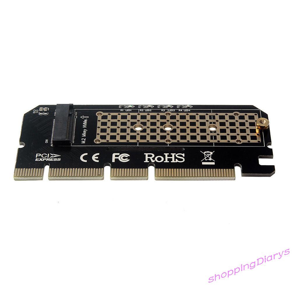 ✤Sh✤ M.2 NVME PCIE to M2 Adapter NVME SSD M2 PCIE X16 Expansion Card Adapter