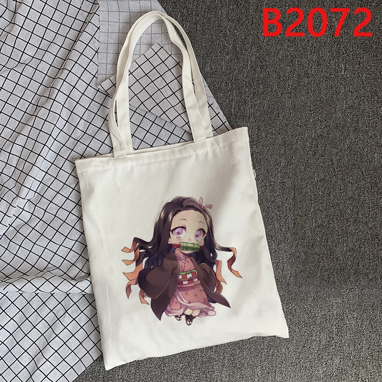 🔥🔥🔥Túi tote Xách Tay Vải canvas Cỡ Lớn In Hình anime demon slayer Thân Thiện Với Môi Trường Có Thể Tái Sử Dụng