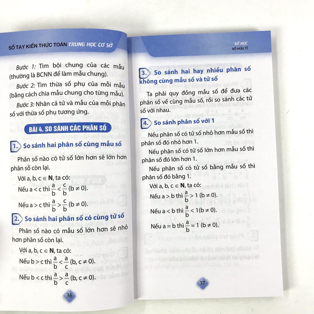 [TIEMSACH] Sách - Sổ Tay Kiến Thức Toán Trung Học Cơ Sở - Hàng được cung cấp chính thức từ nhà phân phối -