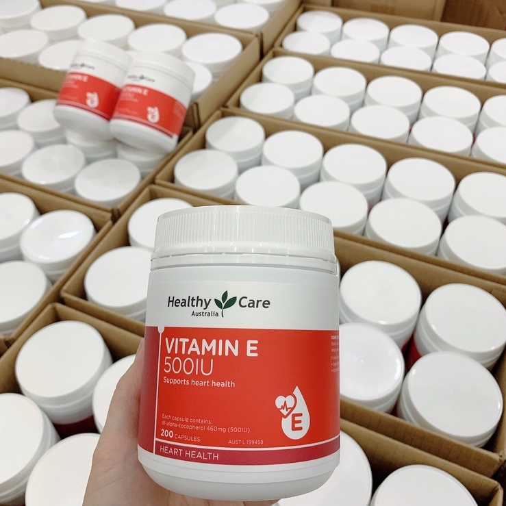 Thực phẩm bổ sung Vitamin E 500IU 200v Healthy Care Úc