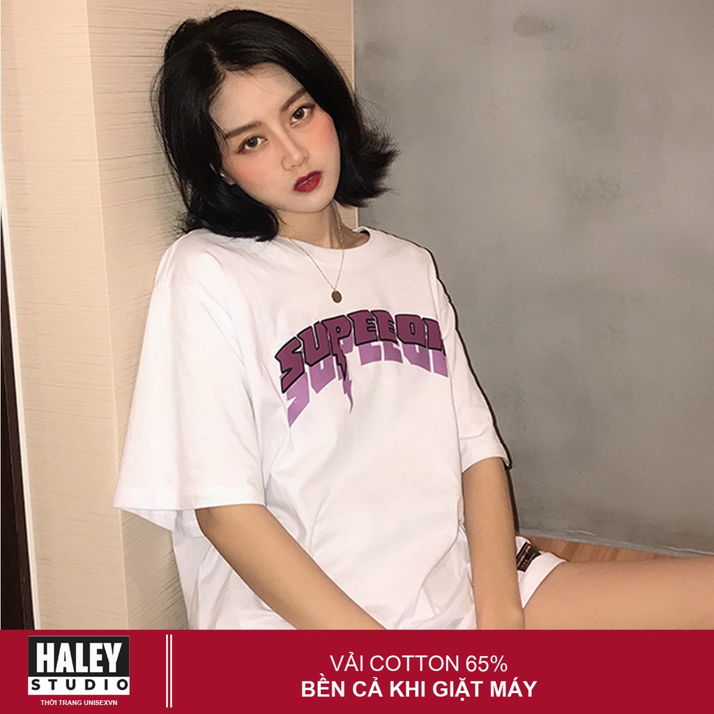 Áo Thun Unisex Form Rộng Nam Nữ SUPEEON phong cách Hàn Quốc TN277 Haley | BigBuy360 - bigbuy360.vn