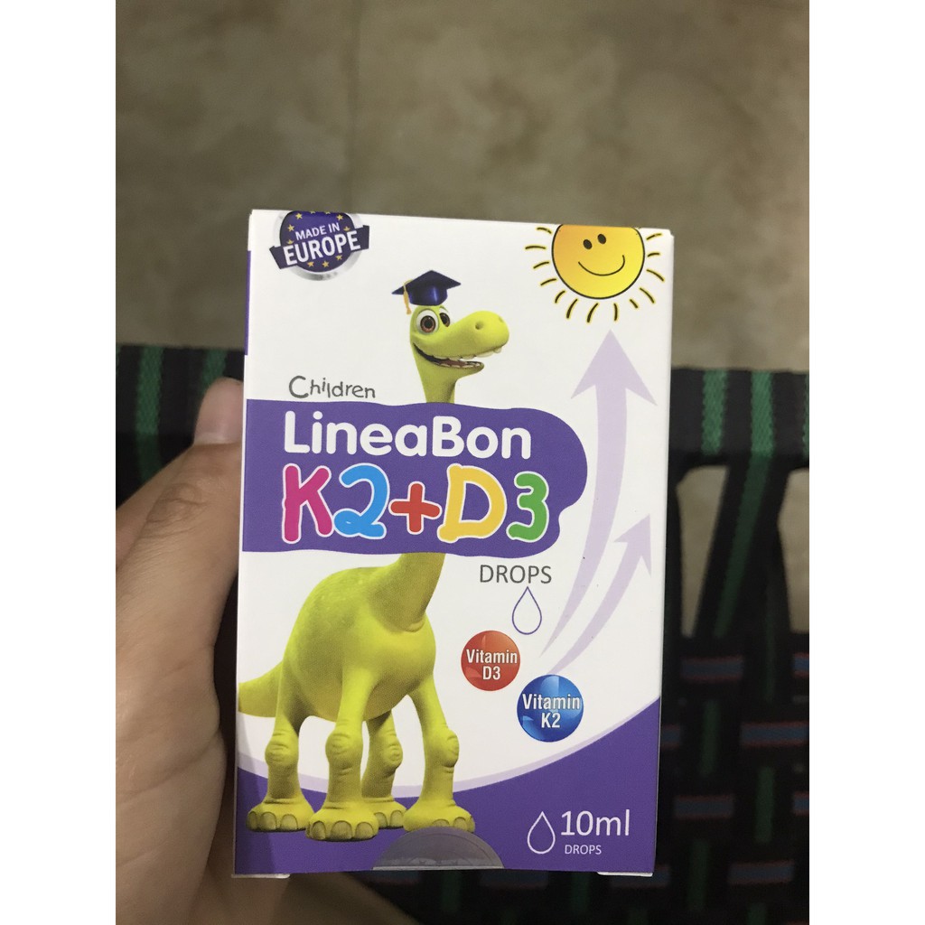 LineaBon Vitamin K2 D3 ❤️Chính Hãng❤️ Bổ sung vitamin D3 K2 Tăng cường hấp thu Canxi Phát triển chiều cao cho bé | Thế Giới Skin Care