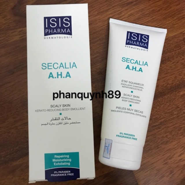 ISIS Pharma Secalia A.H.A Kem trị da khô tăng sừng, nứt gót chân