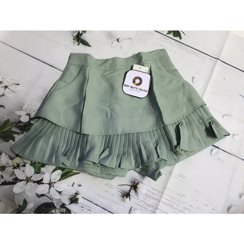 Chân váy hai tầng viền váy xếp ly chất vải dày dặn | BigBuy360 - bigbuy360.vn