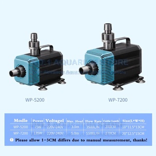 Máy bơm SOBO WP 7200 (135w) cho hồ cá