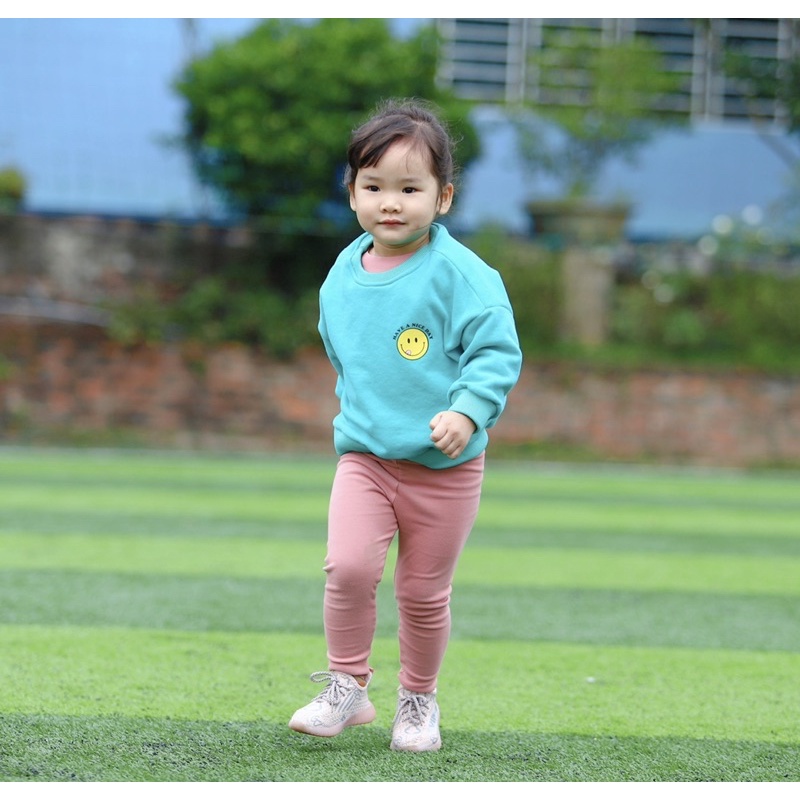 Áo nỉ hoodie trẻ em BATALA KIDS, áo nỉ cho bé trai bé gái in hình mặt