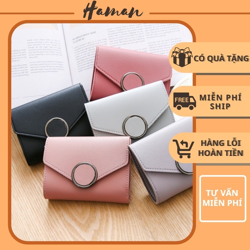 Ví Nữ Cầm Tay Mini Ngắn Cute Dễ Thương Nhỏ Gọn Bỏ Túi Nhiều Ngăn Cao Cấp Đẹp Giá Rẻ V07