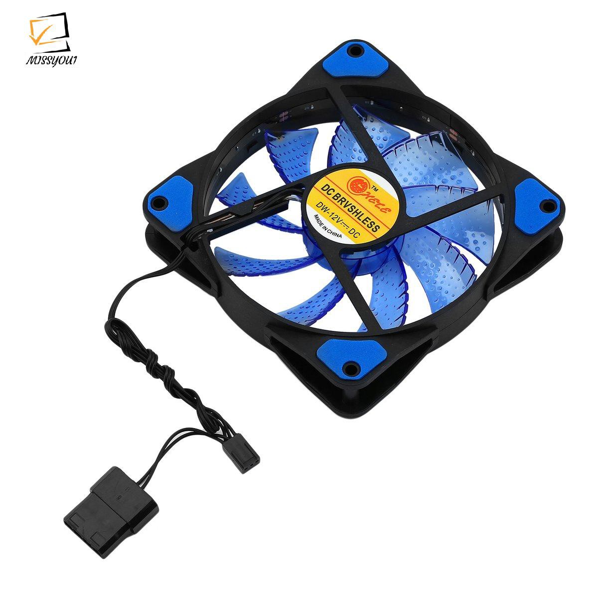 Quạt Fan Case 12 cm led 7 màu (15 bóng )