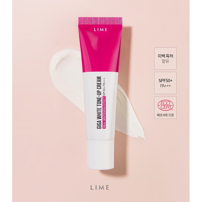 Kem Dưỡng Trắng Nâng Tone 3 Trong 1 Lime Giga White Tone Up Cream SPF50+ PA+++