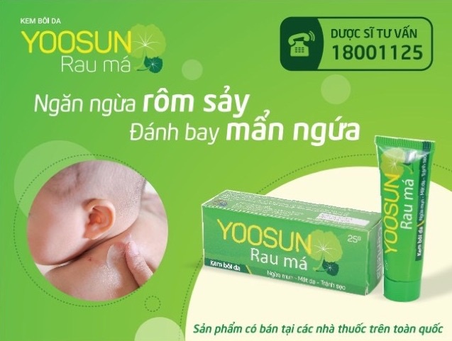 Kem trị rôm sảy, mẩn ngứa & ngăn ngừa mụn, dưỡng dịu da Yoosun Rau Má (25g) | BigBuy360 - bigbuy360.vn