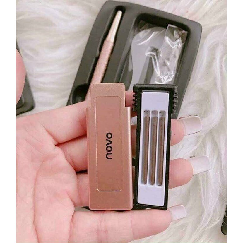 CHÌ KẺ MÀY⭐ nhãn hiệu Novou- chính hãng, không trôi (tặng khuôn kẻ mày) | BigBuy360 - bigbuy360.vn