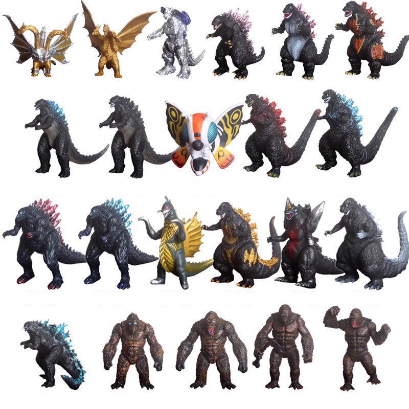 Mô Hình Godzilla King Kong 8cm Chân Thật