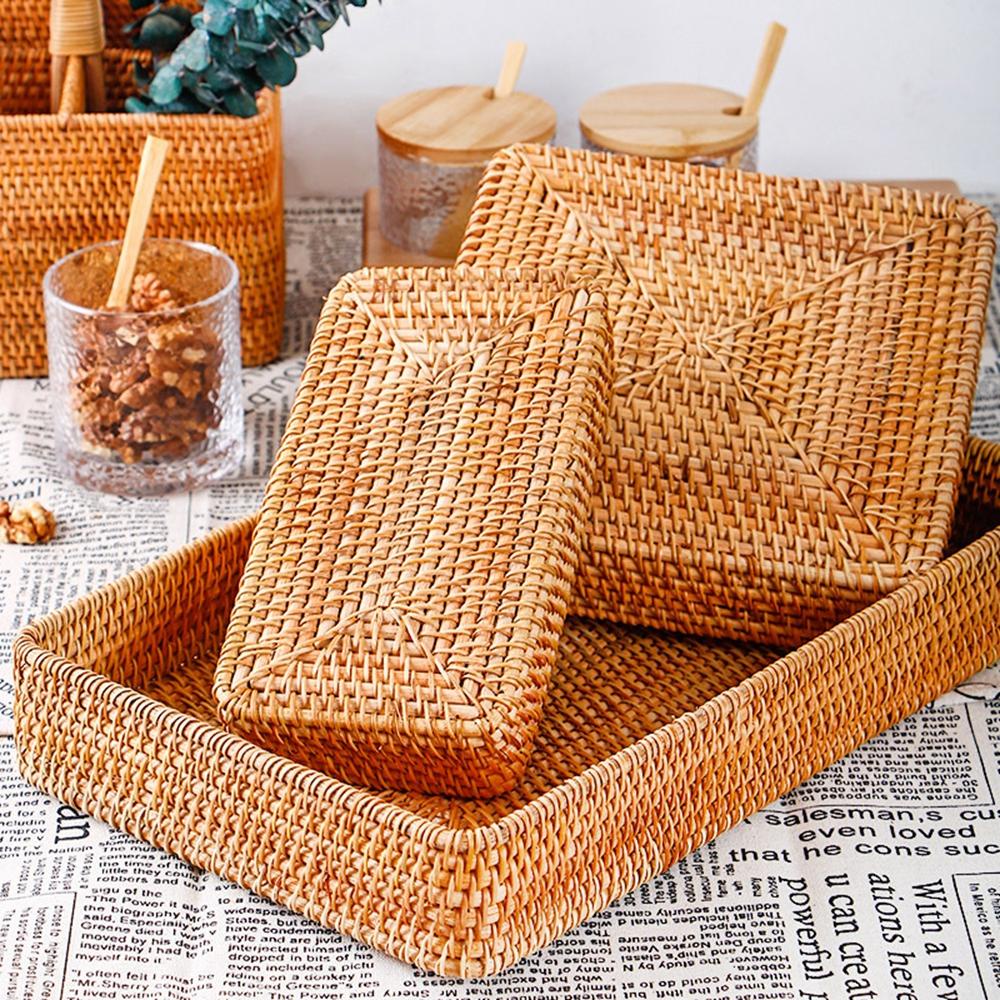 Giỏ Đan Mây Đựng Thức Ăn Phong Cách Việt Nam
