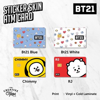 Nhãn Dán Da bt21 - atm vinyl debit tín dụng