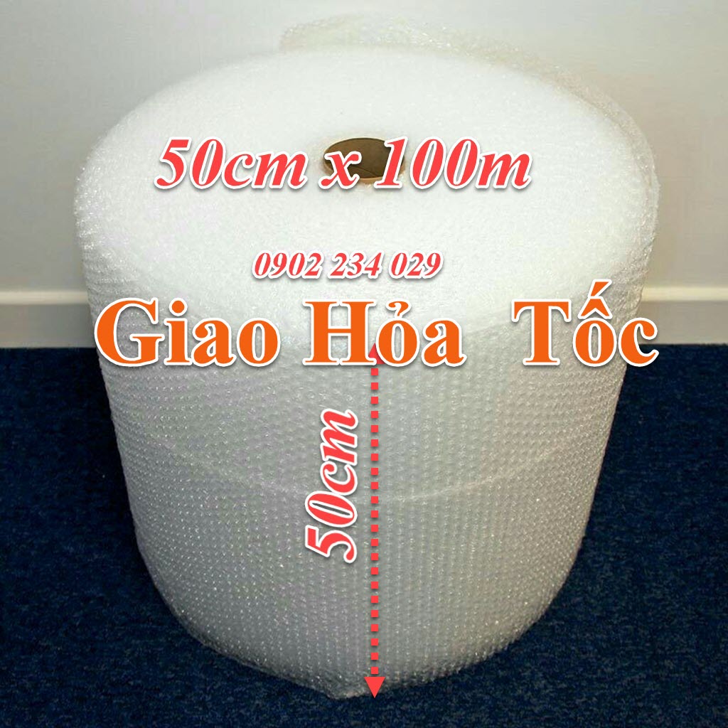 Cuộn Xốp Hơi Cao 50cm Dài 100m