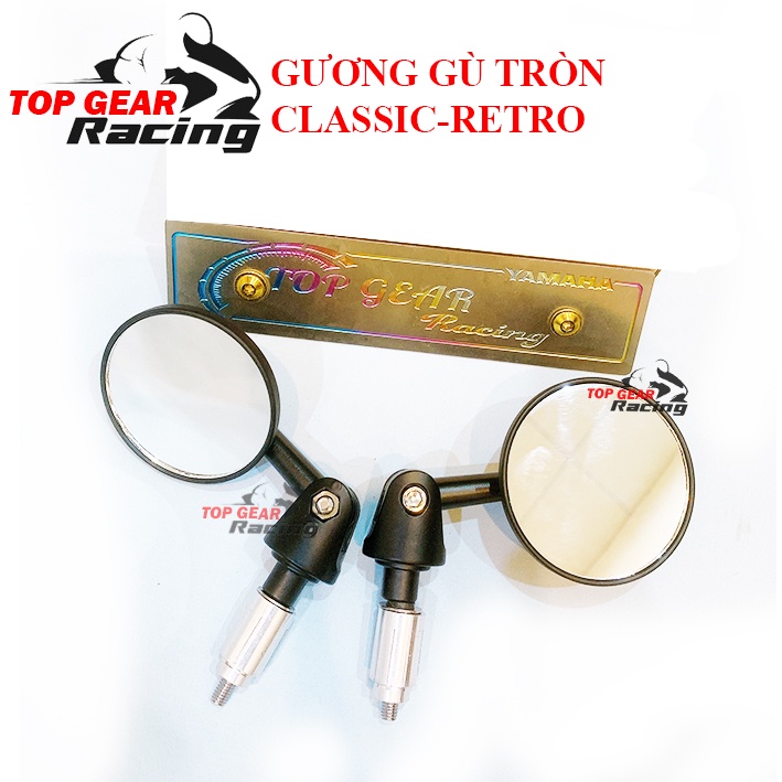 Gương Gù Tròn Classic Retro Kính Trắng Siêu Rẻ