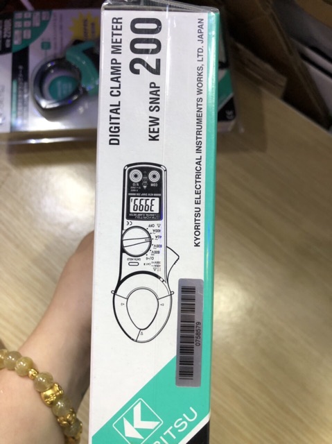 - Đồng hồ Ampe kìm kẹp dòng Kyoritsu KEW SNAP 200 cao cấp.