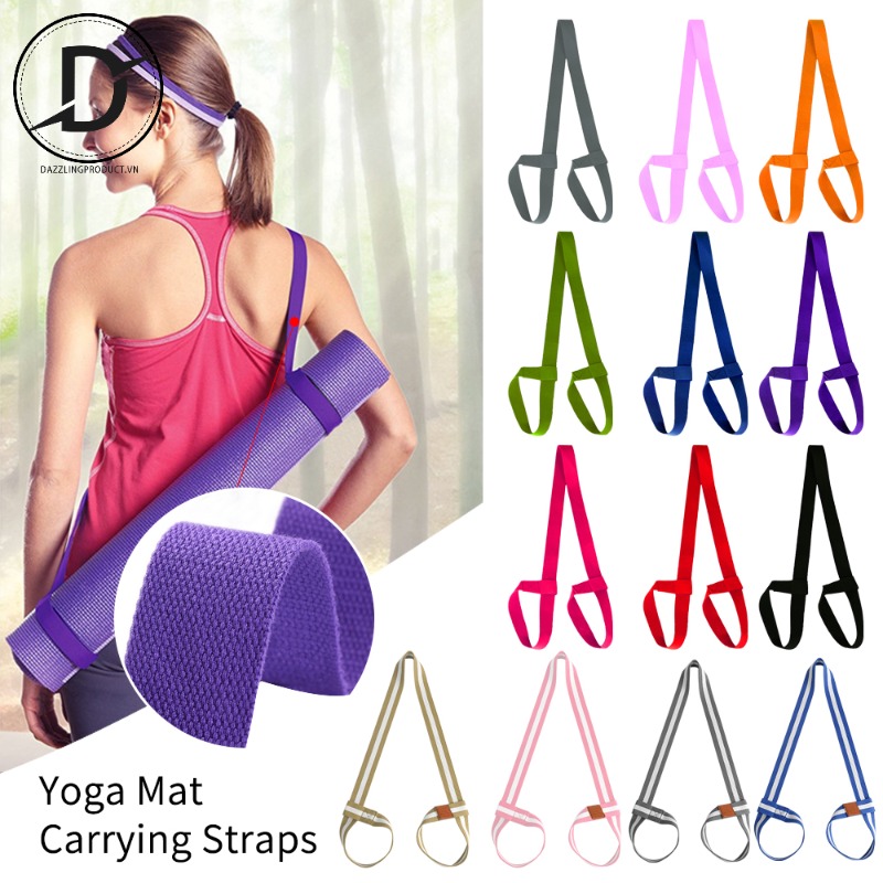 Adjustable Yoga Mat Carrying Straps Shoulder Carrier For Yoga Mat Two-way Elastic Yoga Belts