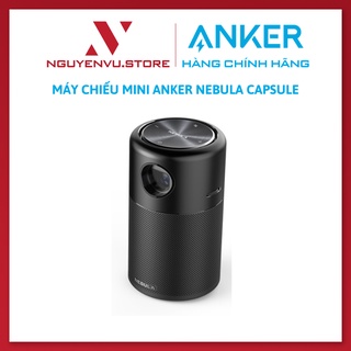 Máy chiếu Mini di động không dây Anker Nebula Capsule - Kết nối Bluetooth, kết hợp loa 360 độ - Hàng chính hãng
