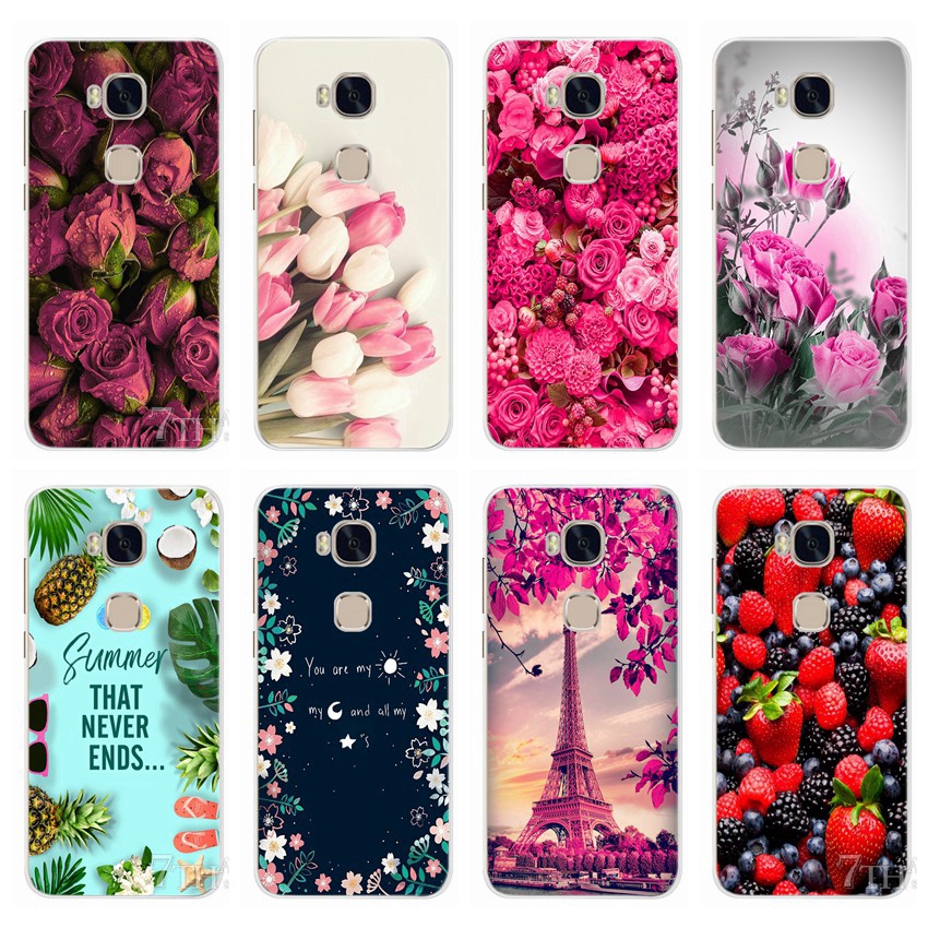 Ốp điện thoại họa tiết hoa độc đáo cho HUAWEI HONOR 5X / GR5 (2015) / HONOR6X / GR5 (2017)