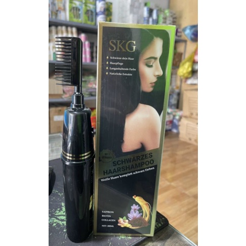 Dầu gội phủ bạc SKG dầu gội nhuộm thảo dược dành cho tóc bạc