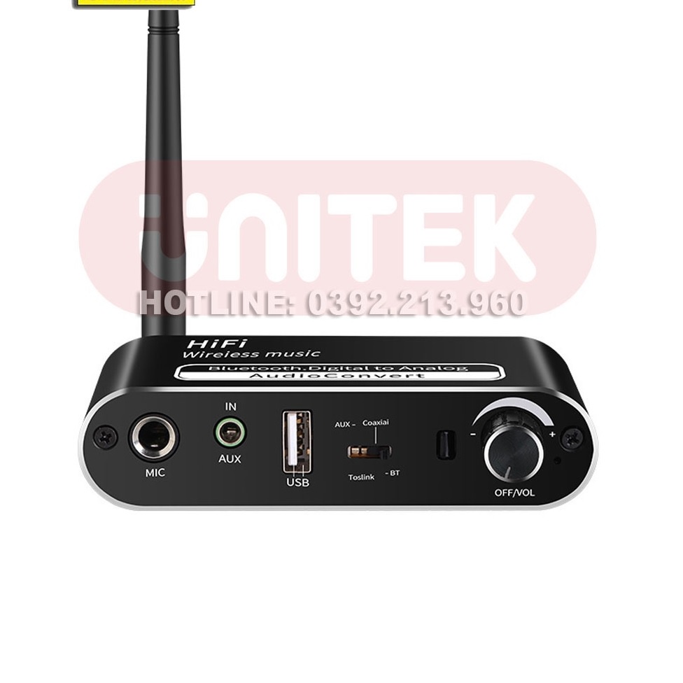 Bộ Chuyển Đổi Âm Thanh T02, DAC HIFI Bluetooth - dùng Hỗ Trợ Cổng Optical
