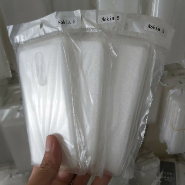 Combo 3 chiếc ốp silicon nokia 5 trong suốt (loại A)