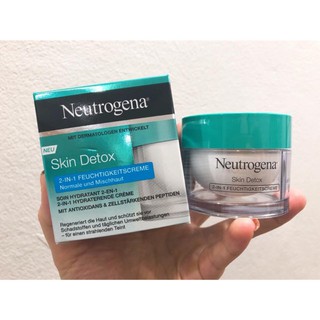 (SunShop) KEM DƯỠNG ẨM & THẢI ĐỘC NEUTROGENA SKIN DETOX 2 TRONG 1 CHO MỘT LÀN DA SÁNG MỊN.