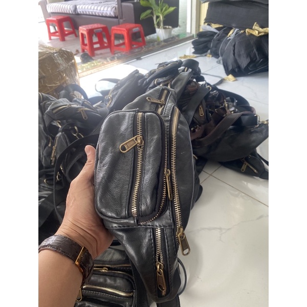 Túi đeo bao tử,túi Da bò