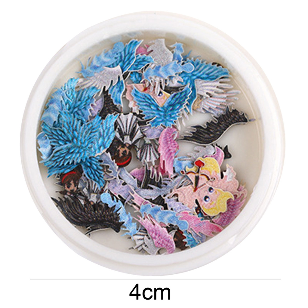 [Hàng mới về] Hộp 50 miếng dán trang trí móng tay nghệ thuật họa tiết hoa khô xinh xắn thời trang