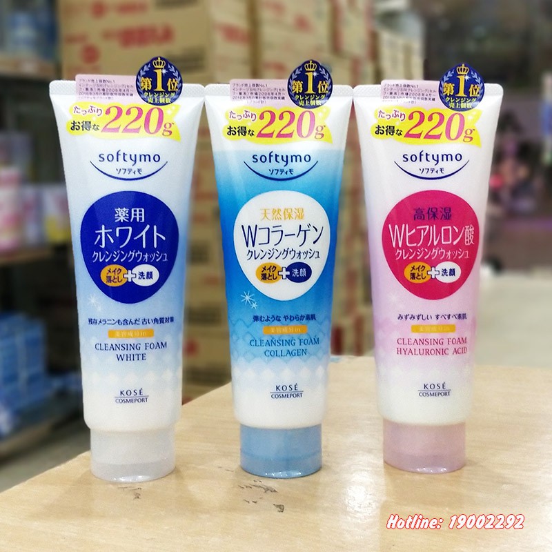 Sữa rửa mặt Kose tuýp 220gr Nhật Bản