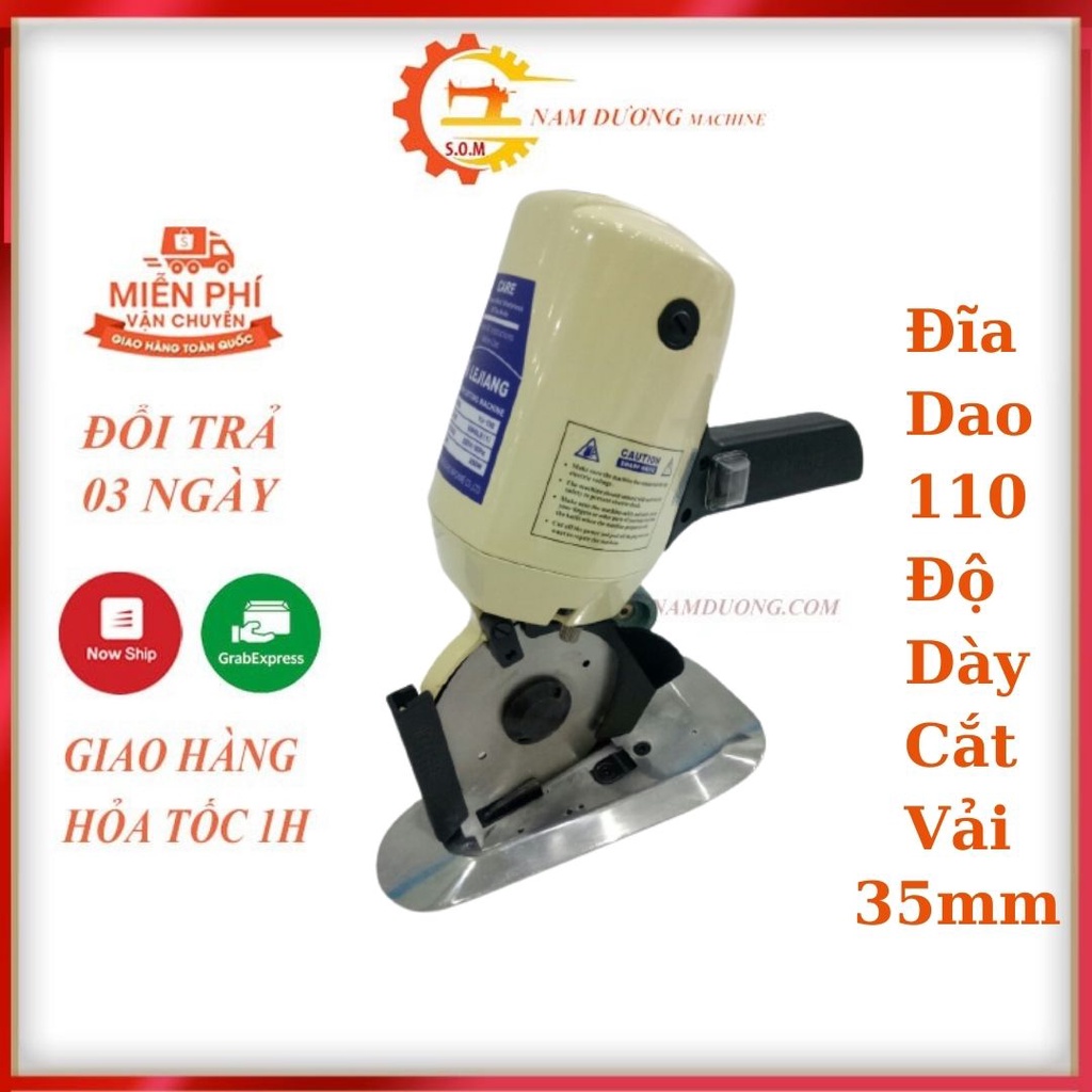 Máy cắt vải cầm tay Lejiang YJ-110 cắt được nhiều loại vật liệu với độ dày 35mm