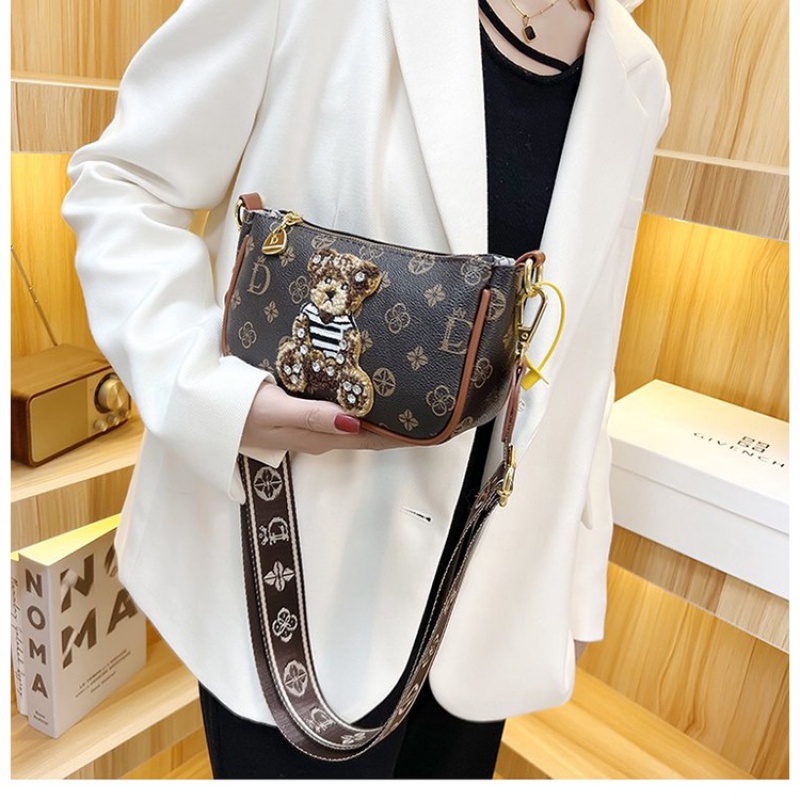 💓Túi và giày yêu💓Túi Đeo Chéo Vai Bằng Da PU Có Khóa Kéo Thời Trang Cho Nữ