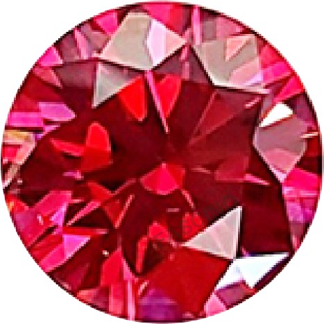 Kim Cương Nhân Tạo FASCINO GEMS Màu Đỏ (MỆNH HỎA) Dạng Tròn 5.0 mm/ 6.0mm/ 6.5 mm/ 7.0mm/ 8.1 mm